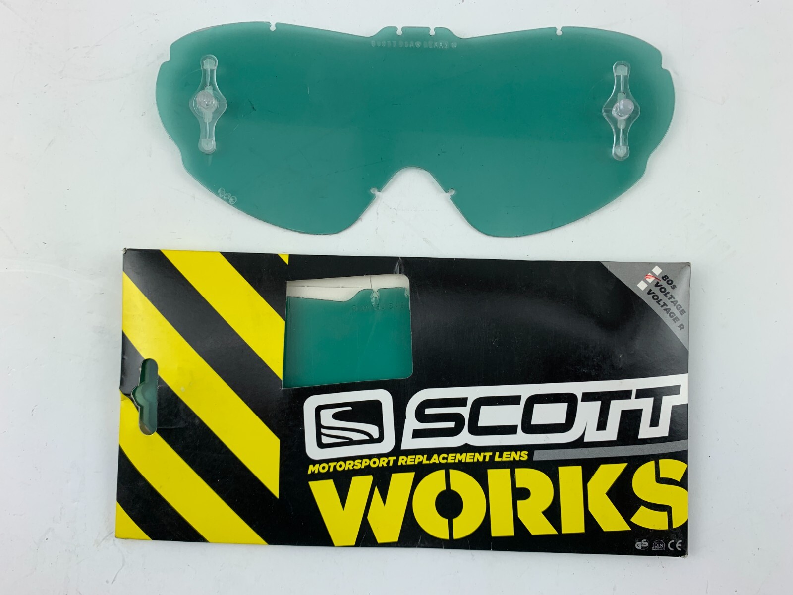 Scott Voltage MX Goggle Grey Replacement Lens w/ Works Tearoff Pins 206709-119