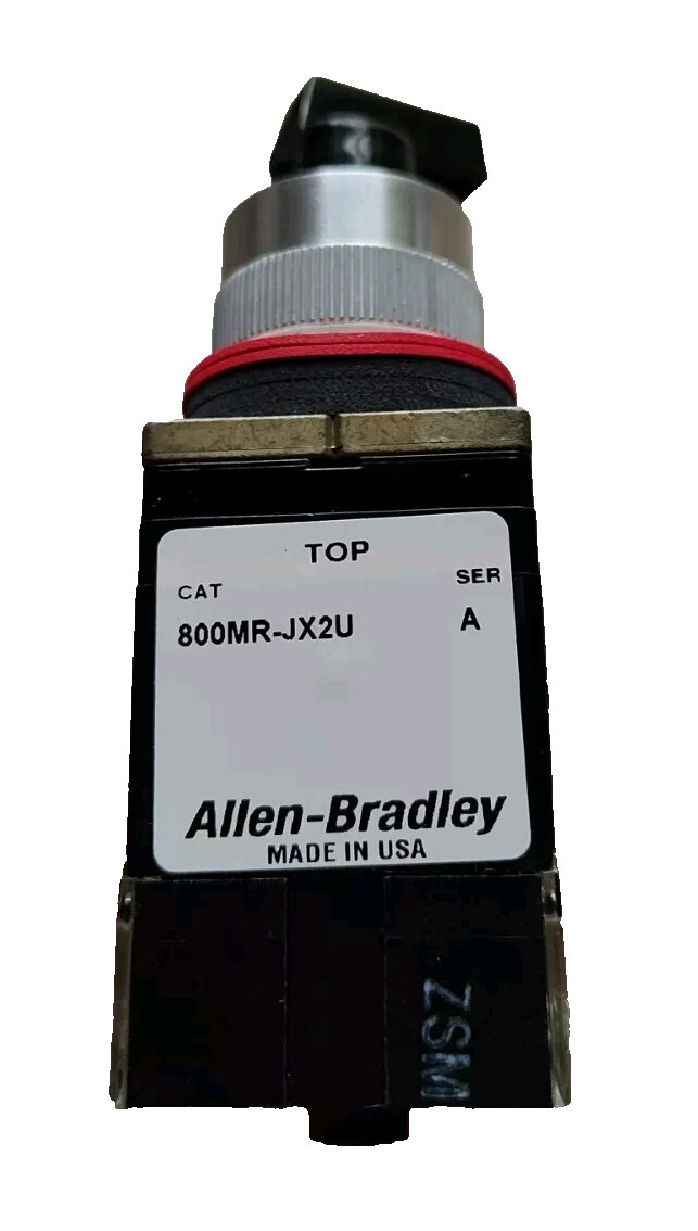 Allen-Bradley 800MR-JH2UB 3-Position Selector Switch 2 NO / 2 NC Black Knob NIB