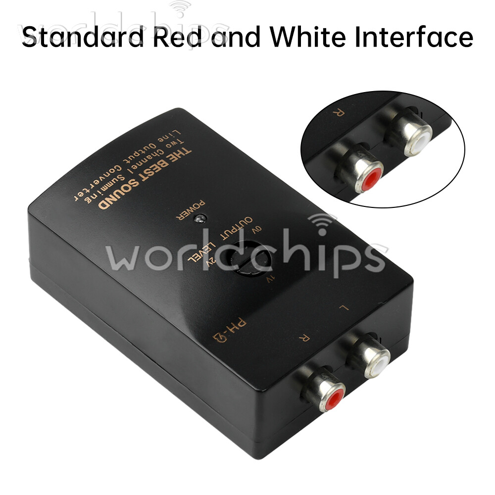 PH-2 Level Car Speaker High to Low Subwoofer Audio Converter With Delay Function