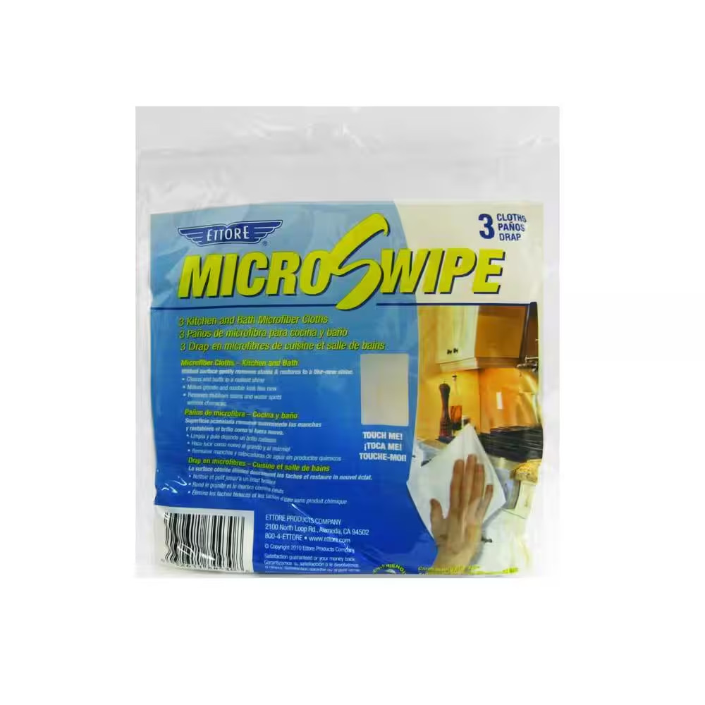 Microswipe Kitchen and Bath Microfiber Cleaning Cloths
