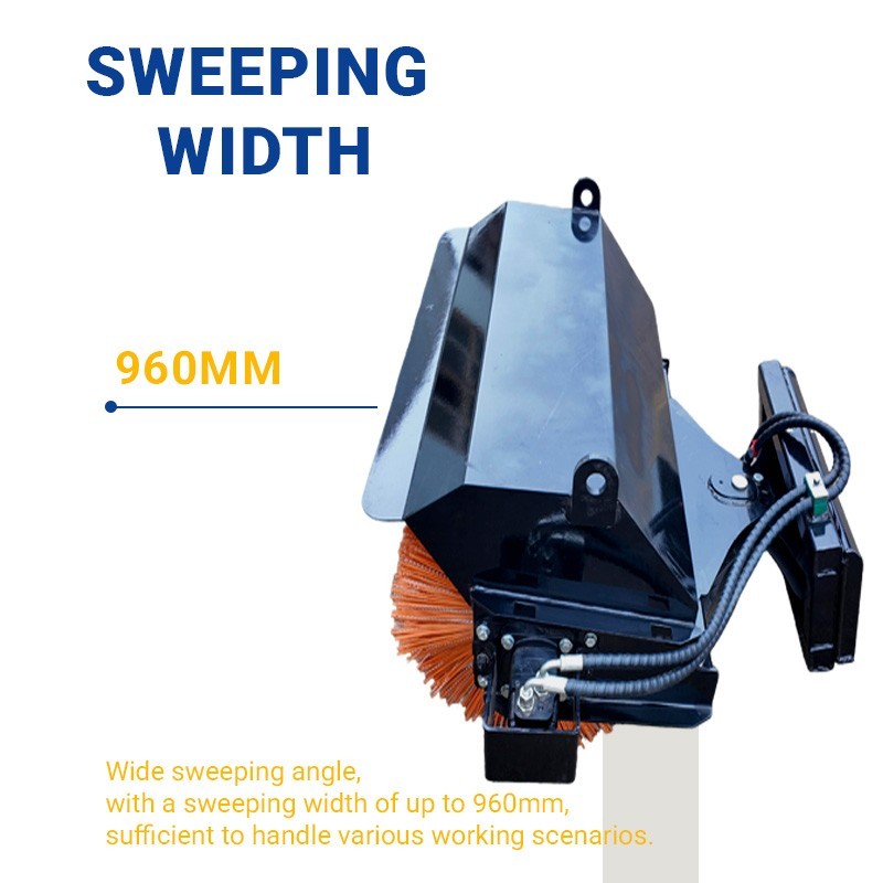 Skid Steer Angle Sweeper 48in Length, 38in Sweep Width, 165kg