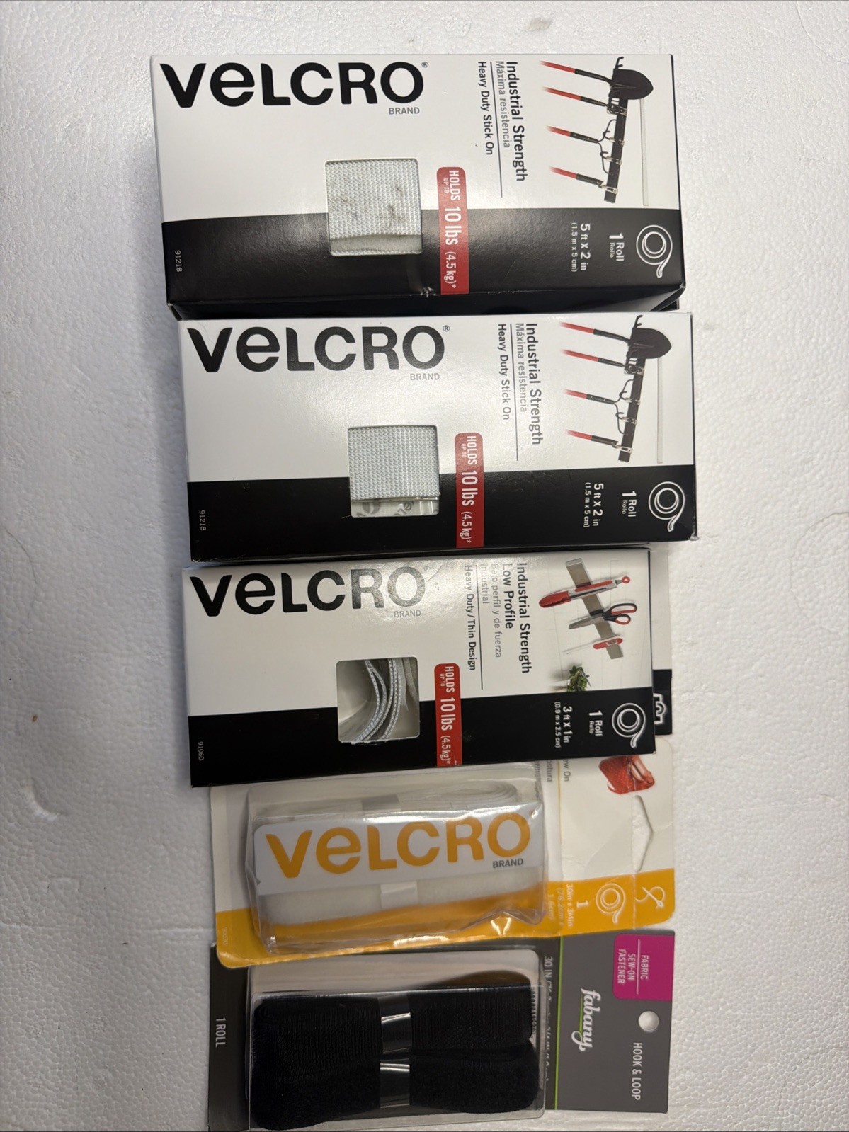 VELCRO Brand & Fabany Hook Loop Rolls Heavy Duty & Sew On
