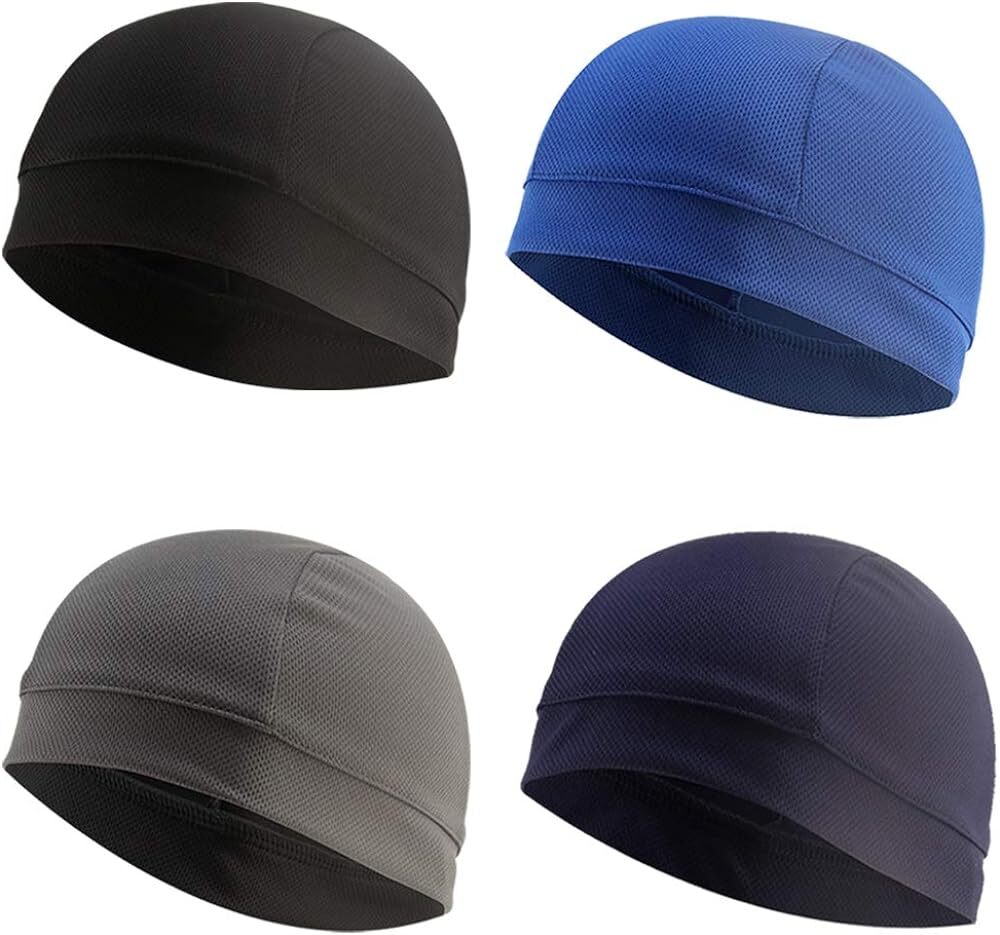 Men Women Cooling Helmet Liner Beanie Cap Sweat Wicking Lightweight Breathable