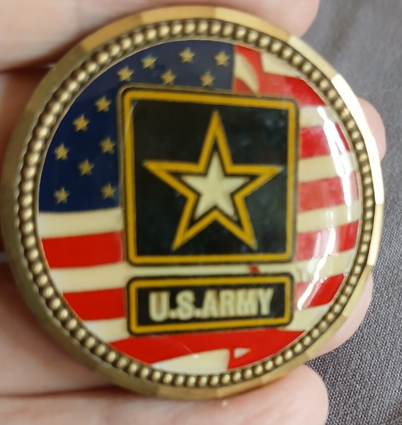 U.S. Army Joint Base Balad Challenge Coin Army Values American Flag Military