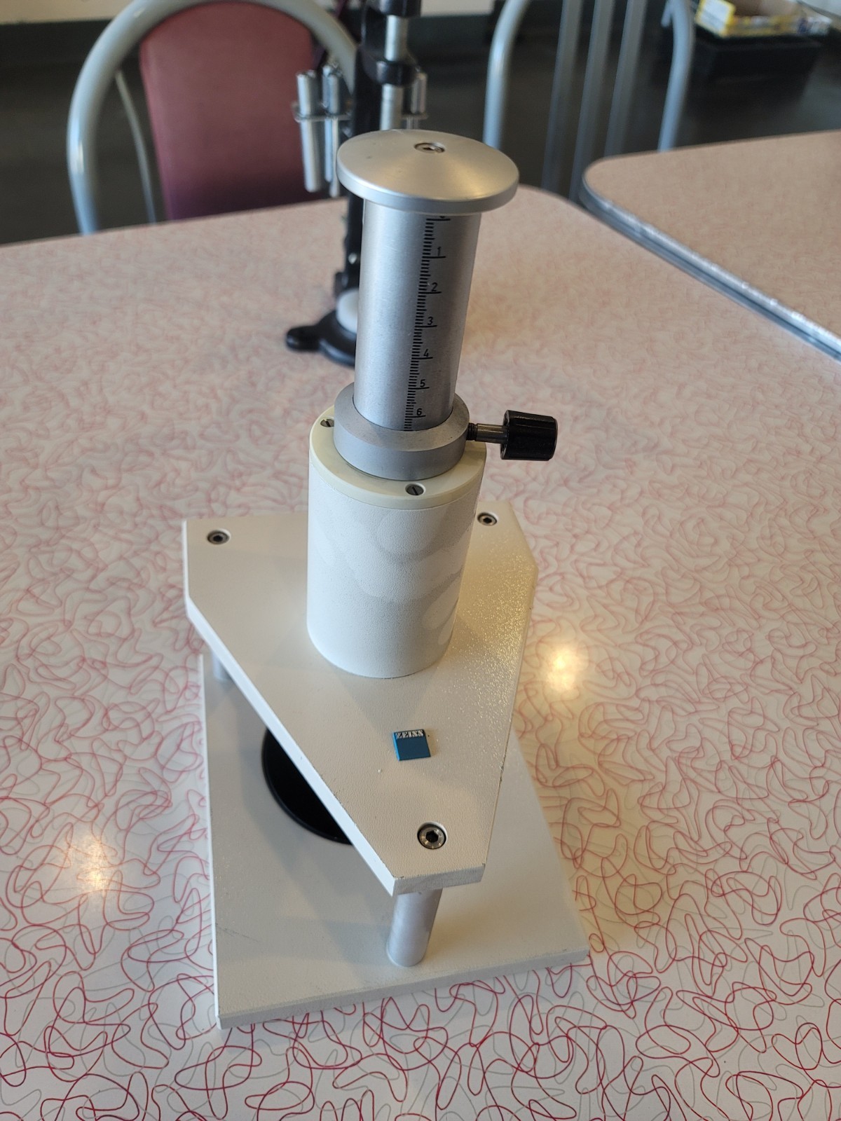 Zeiss No. 478962 Metallurgical Microscope Sample Leveling Hand Press