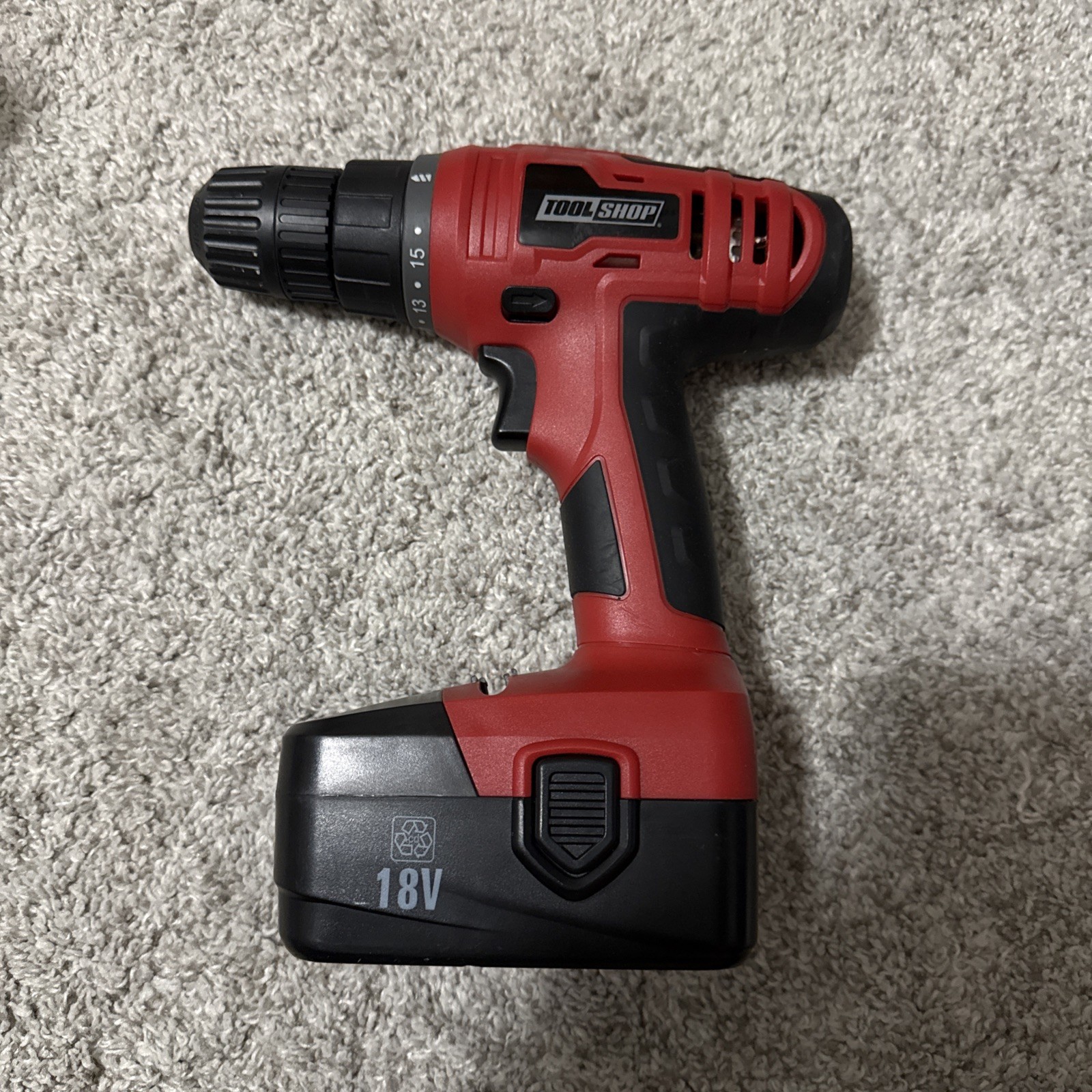 Tool Shop 18V Variable Speed Cordless Drill Driver With battery