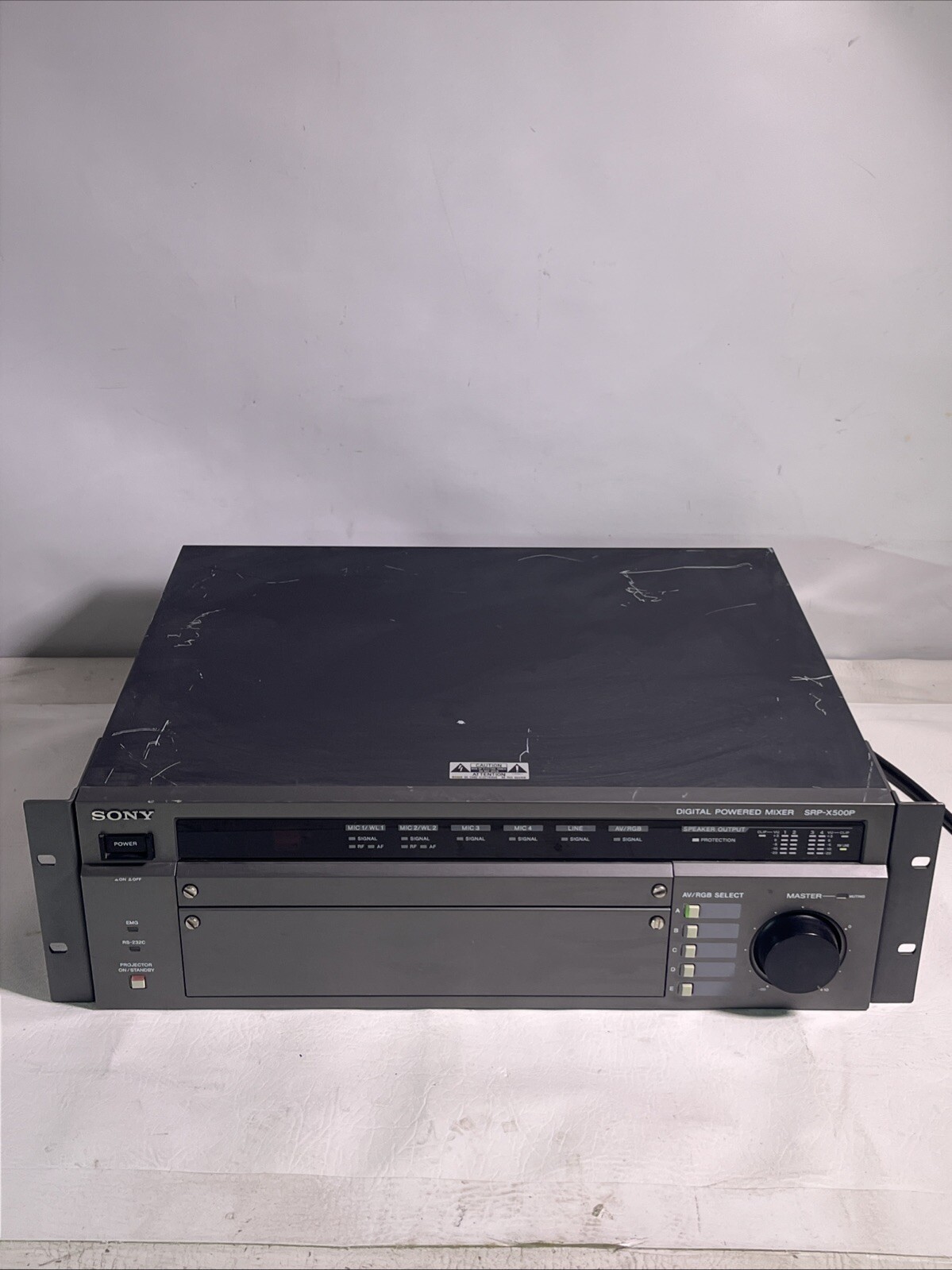 SONY Digital Powered Rack Mixer SRP-X500P Class 2 Wiring *WORKING*/ USED