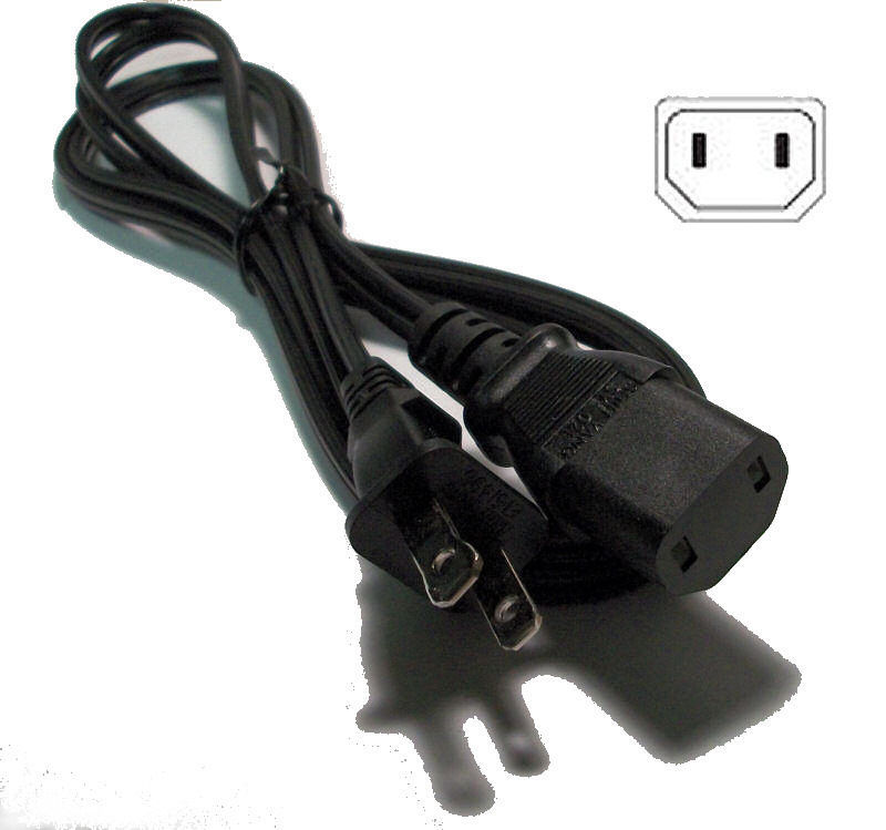 2-Prong AC Power Cord for Klipsch RW-8 RW-10D RW-12D Sub Subwoofer Speaker Cable