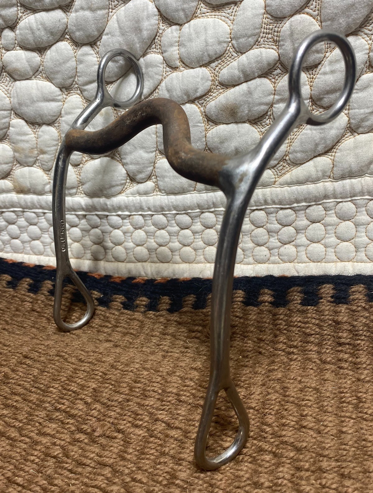 HORSE BIT - Reinsman 640 550 sweet iron mouth, longer shanks than Junior Cutter