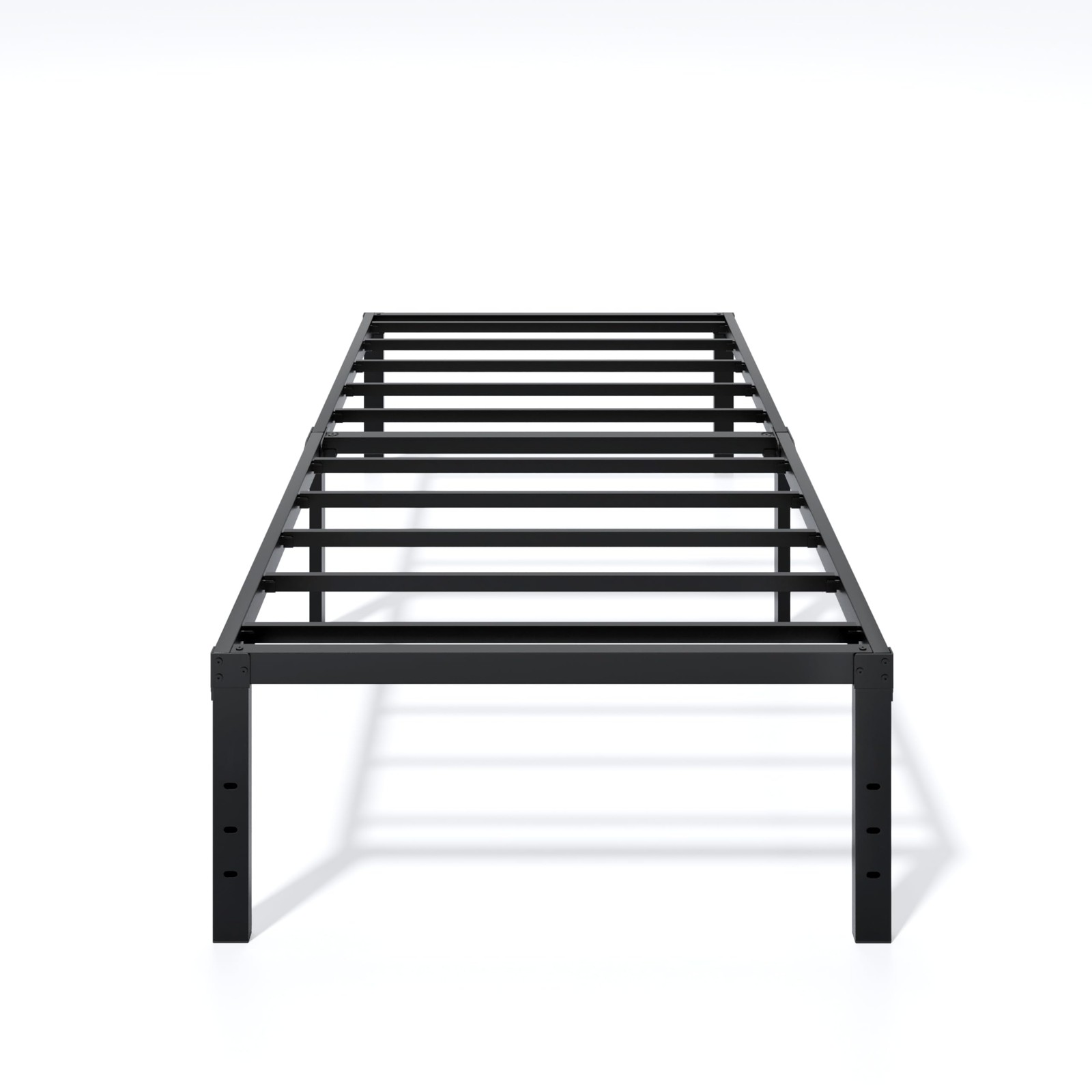 LUMUNANCE Twin Metal Bed Frame, 16" Heavy~Duty, No Box Spring Needed