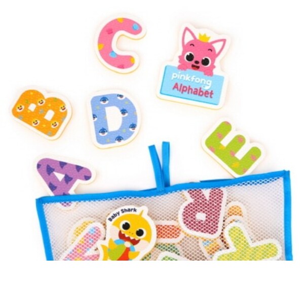 Pinkfong Alphabet Bath Play Soft Sticker 30pcs 1cm EVA For Baby Kids