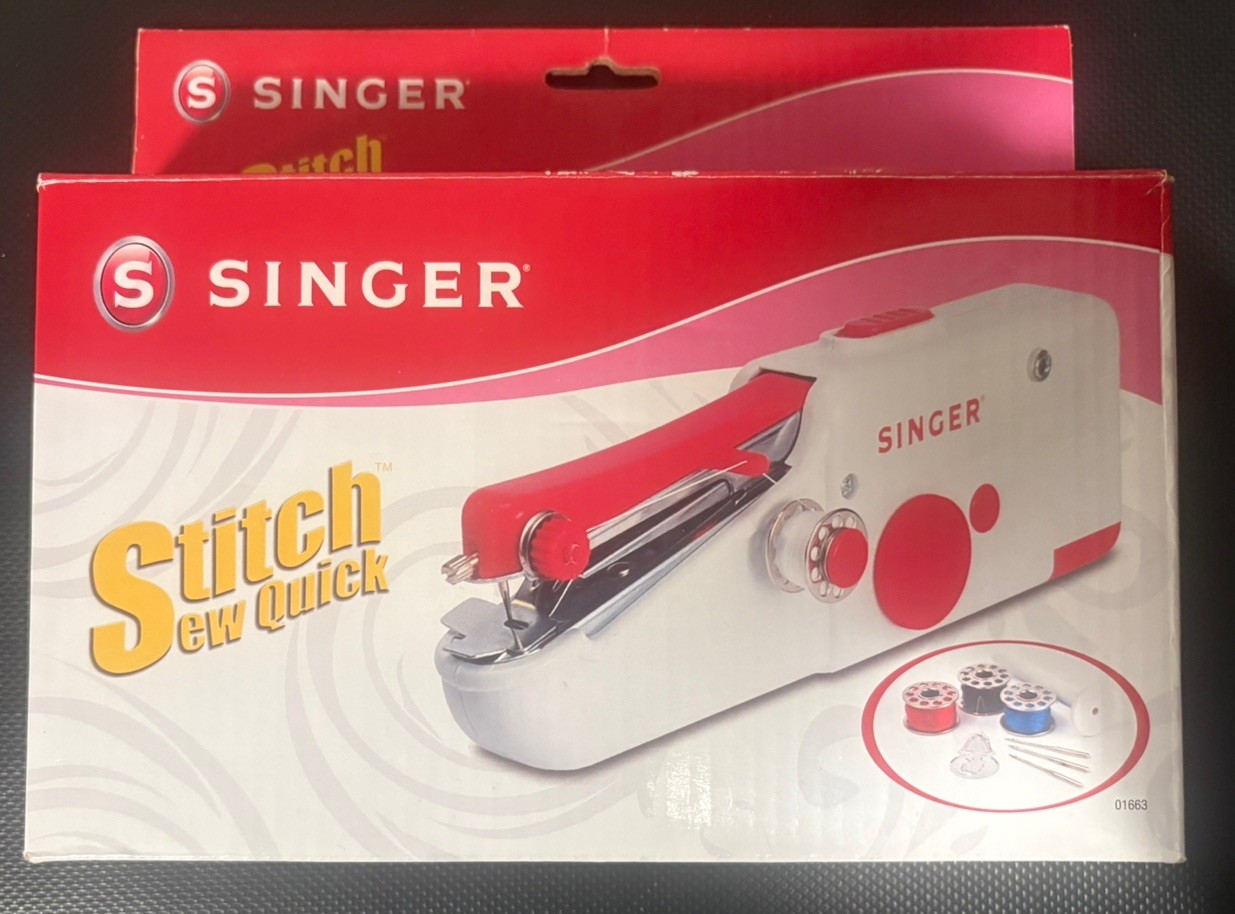 Stitch Sew Quick by Singer Hand Held - tested/working. with thread/accessories
