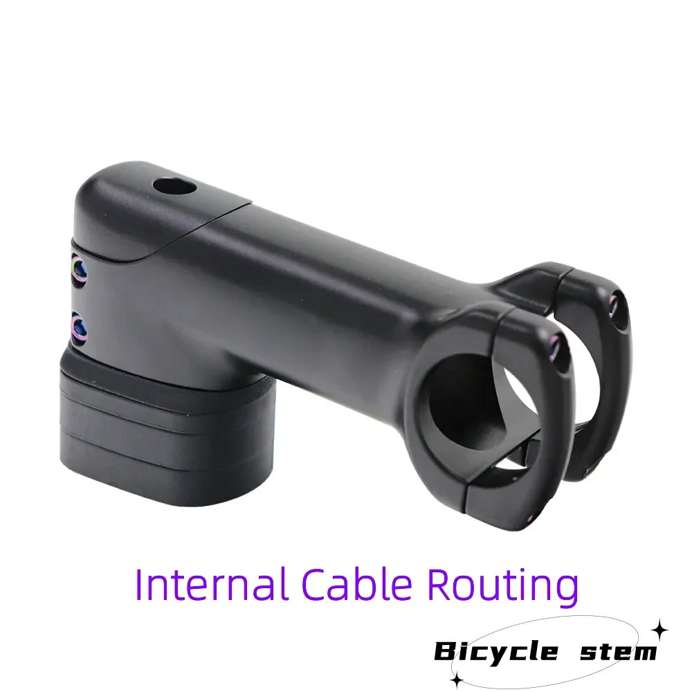 Road Bicycle Stem 28.6-31.8mm Internal Cable Routing Stem with Spacer 70-100mm