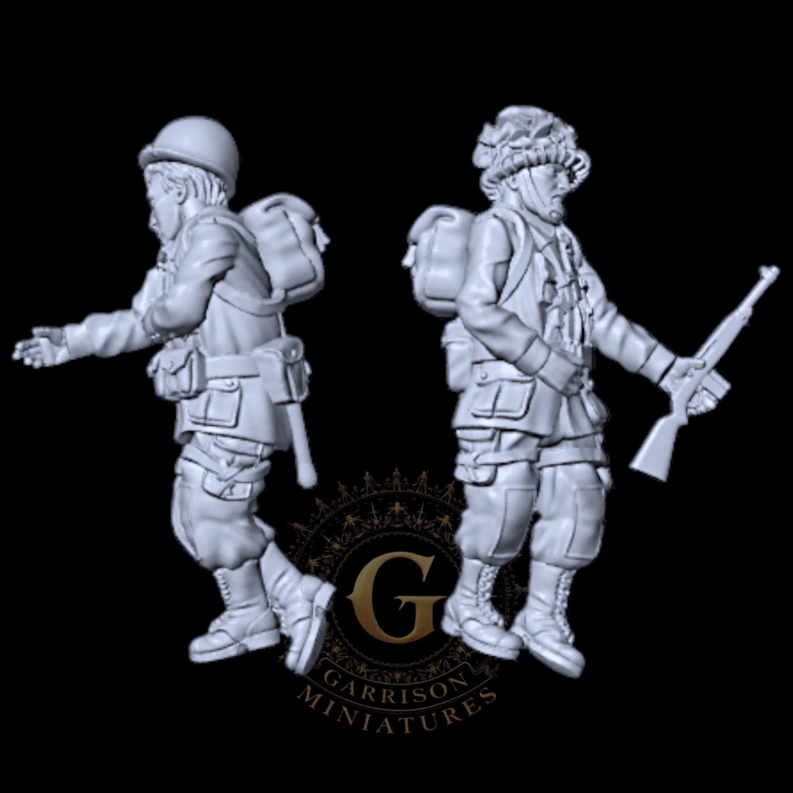 WW2 US Airborne Casualties: 20mm and 28mm Wargame and Display Miniatures