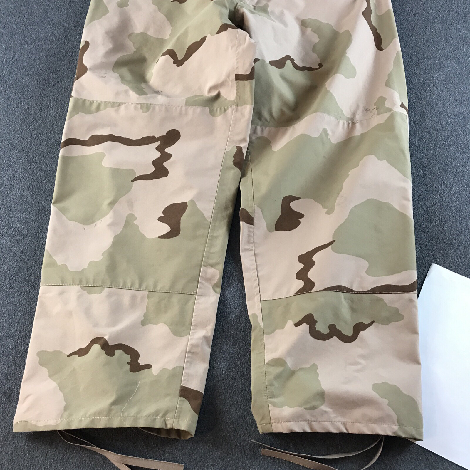 US Military Desert Camo ECW Trousers Mens XL Long STAINS Extended Cold #5415
