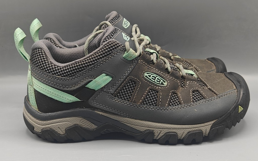 KEEN Targhee Vent Hiking Trail Steel Gray & Teal Shoes Women’s Size 8.5, 1023033