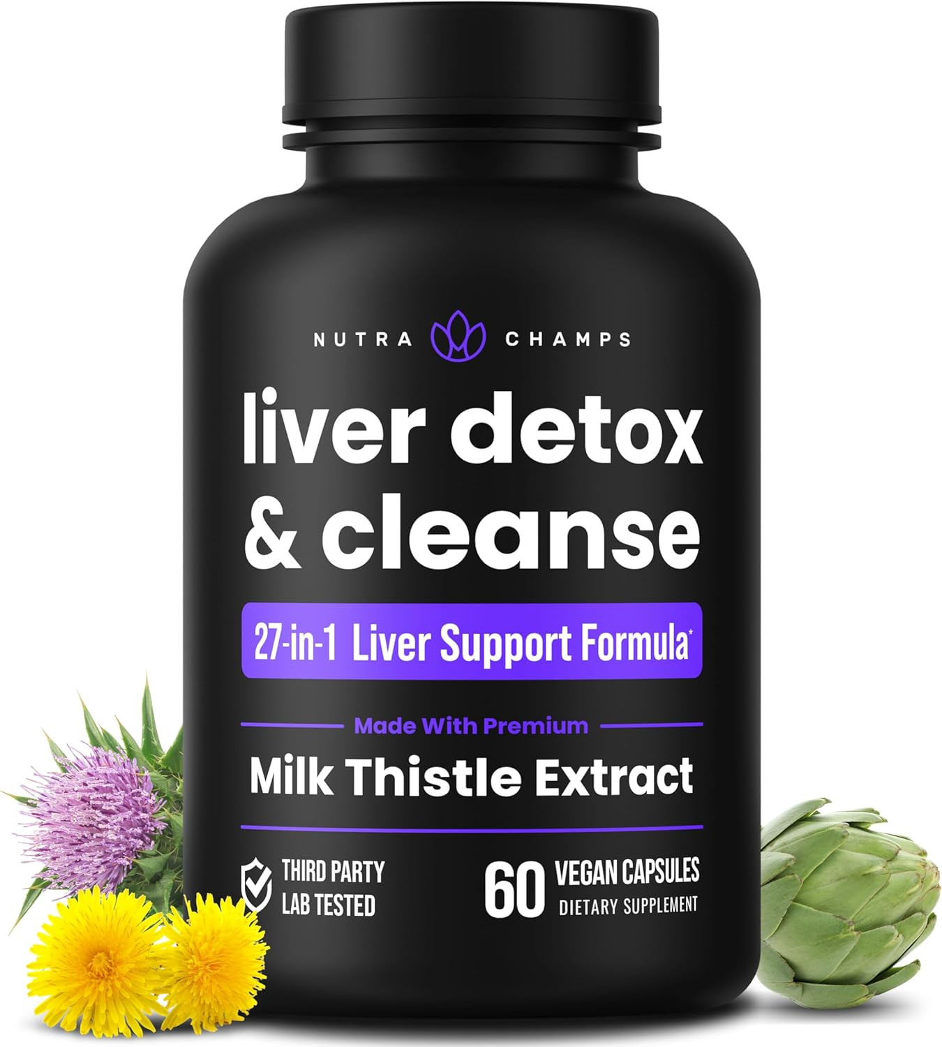 Liver Cleanse Detox Repair Formula Root Powder  Liver Support Pills Supplement