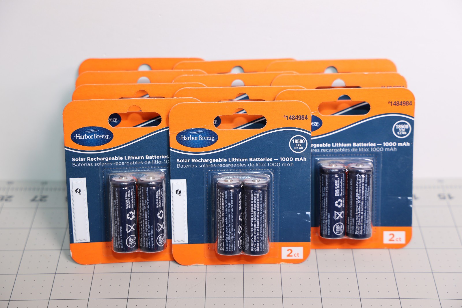 2in x 3/4 in 3.2v Lithium Rechargeable Battery Batteries 1000mAh 18500 Lot of 22