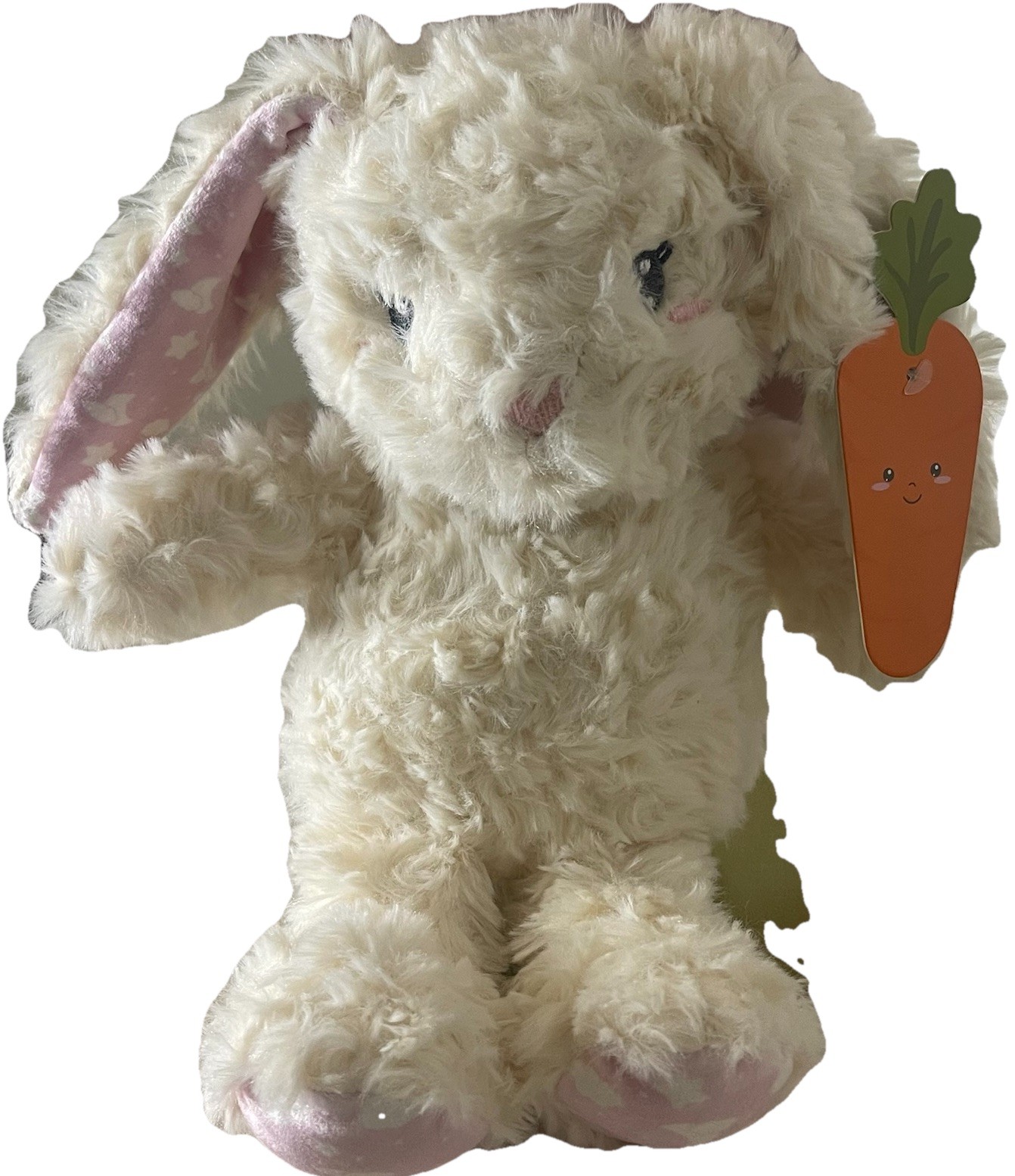 NWT Carried Away Bunny Plush 12” Moon Star Ears Feet Soft White Rabbit Gift Toy
