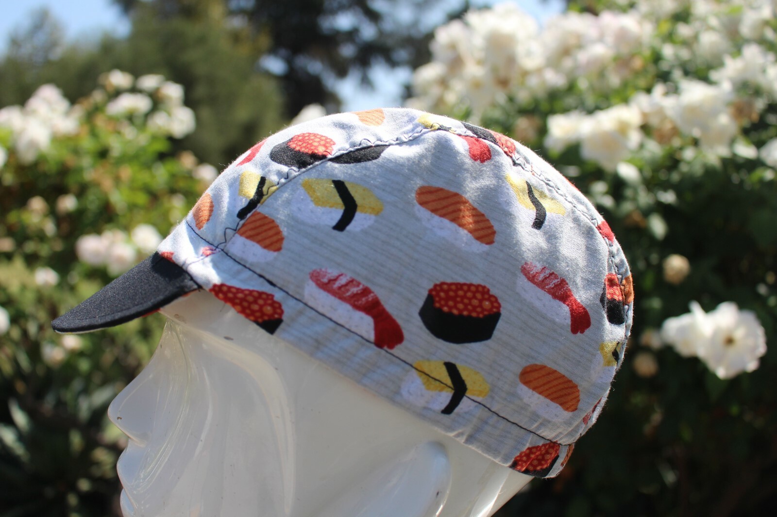 CYCLING CAP SUSHI BAR   HANDMADE IN USA   S M L