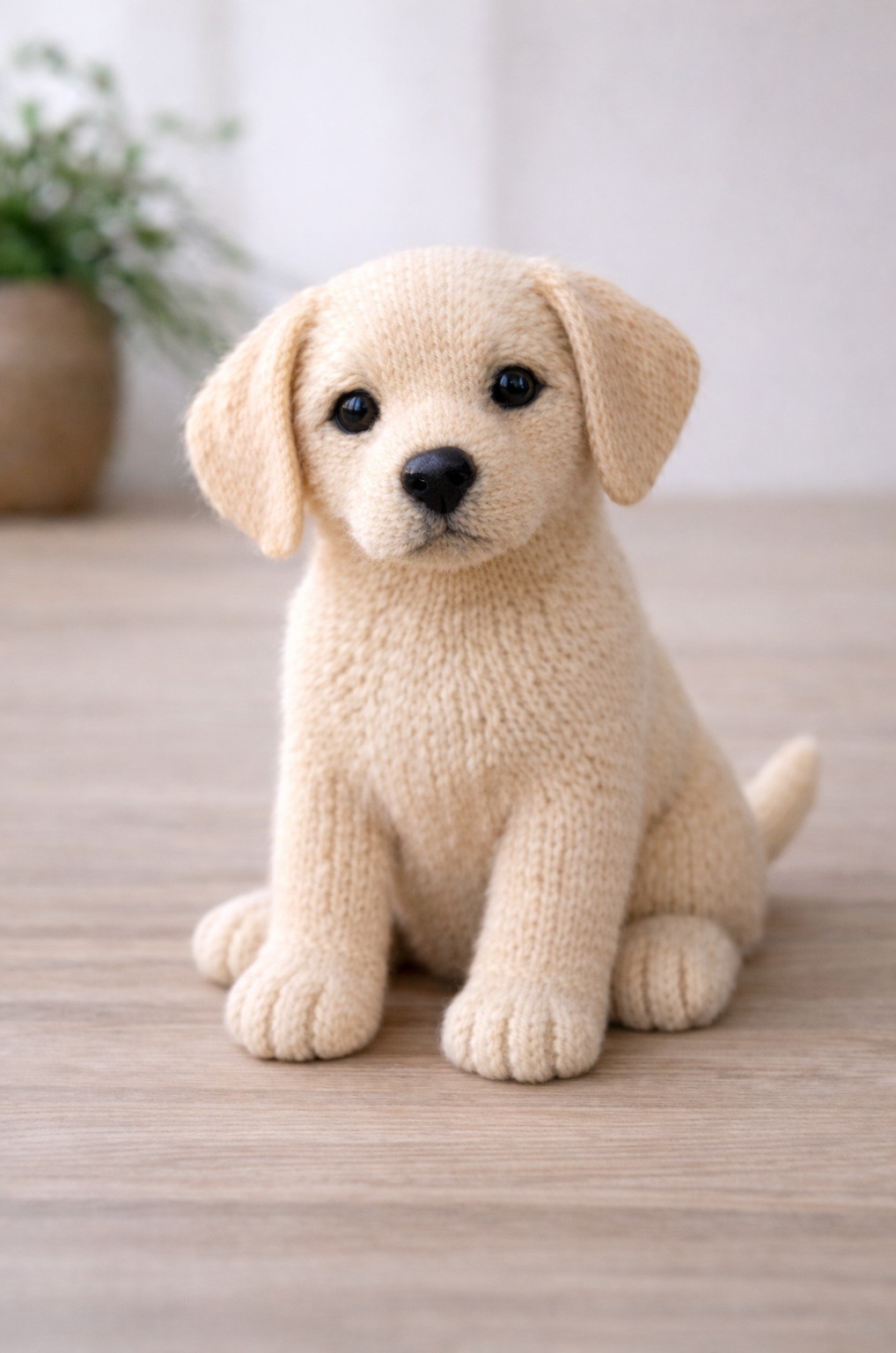 Labrador Puppy Knitting Pattern Realistic Dog DK Toy Pattern Printed