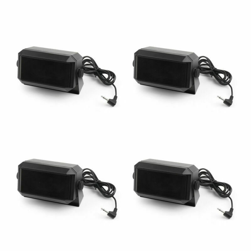 4PCS 3.5mm Heavy Duty KES-3 External Speaker For Yaesu Kenwood Icom Car Radio