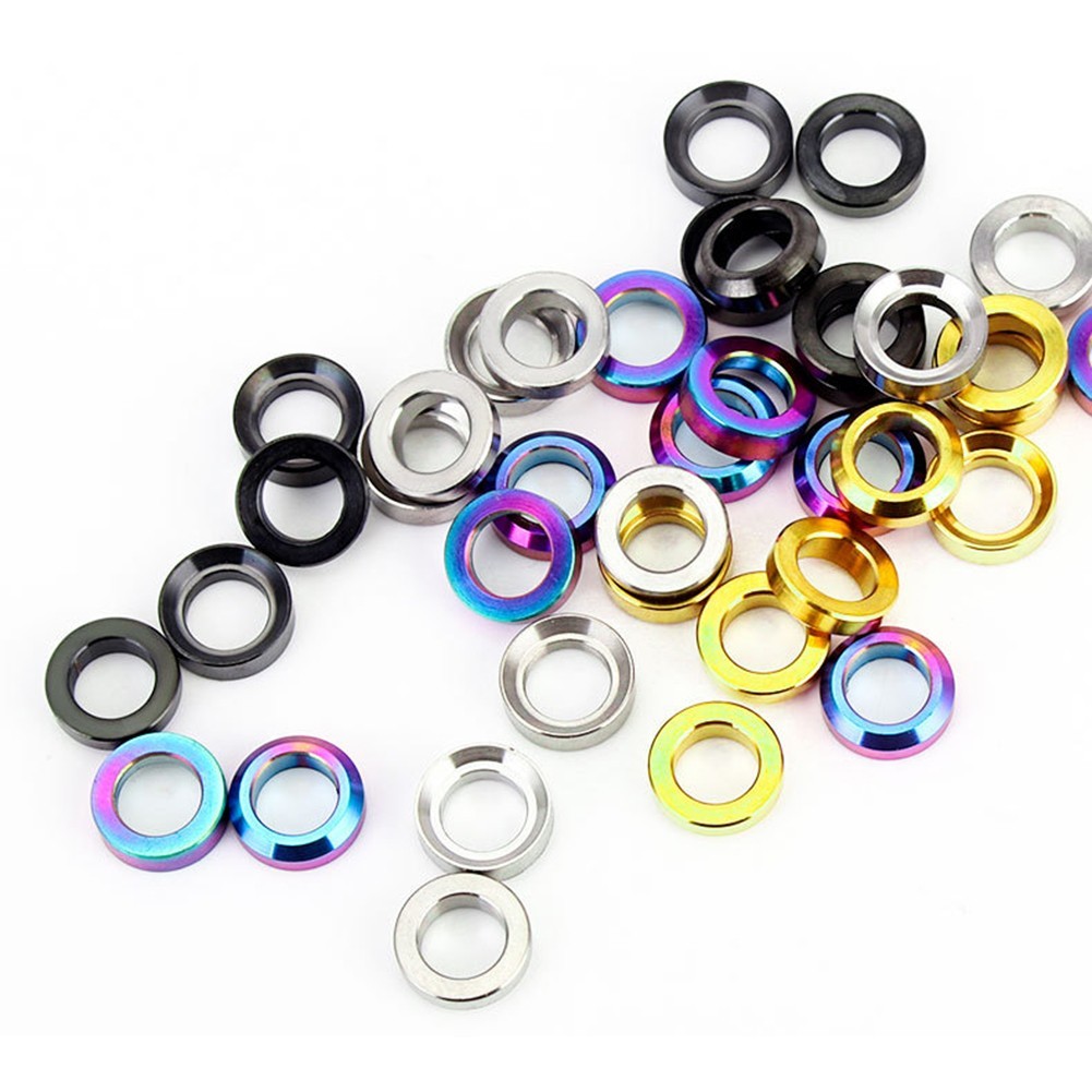 For XT/XTR Mounting M6 Concave Washer For Off-road Cycling Rounded Edges