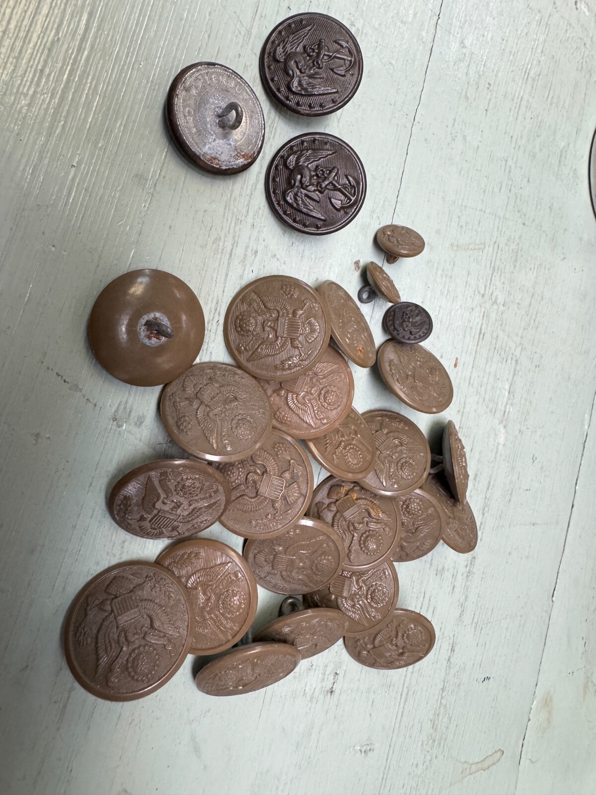 24 Military Buttons