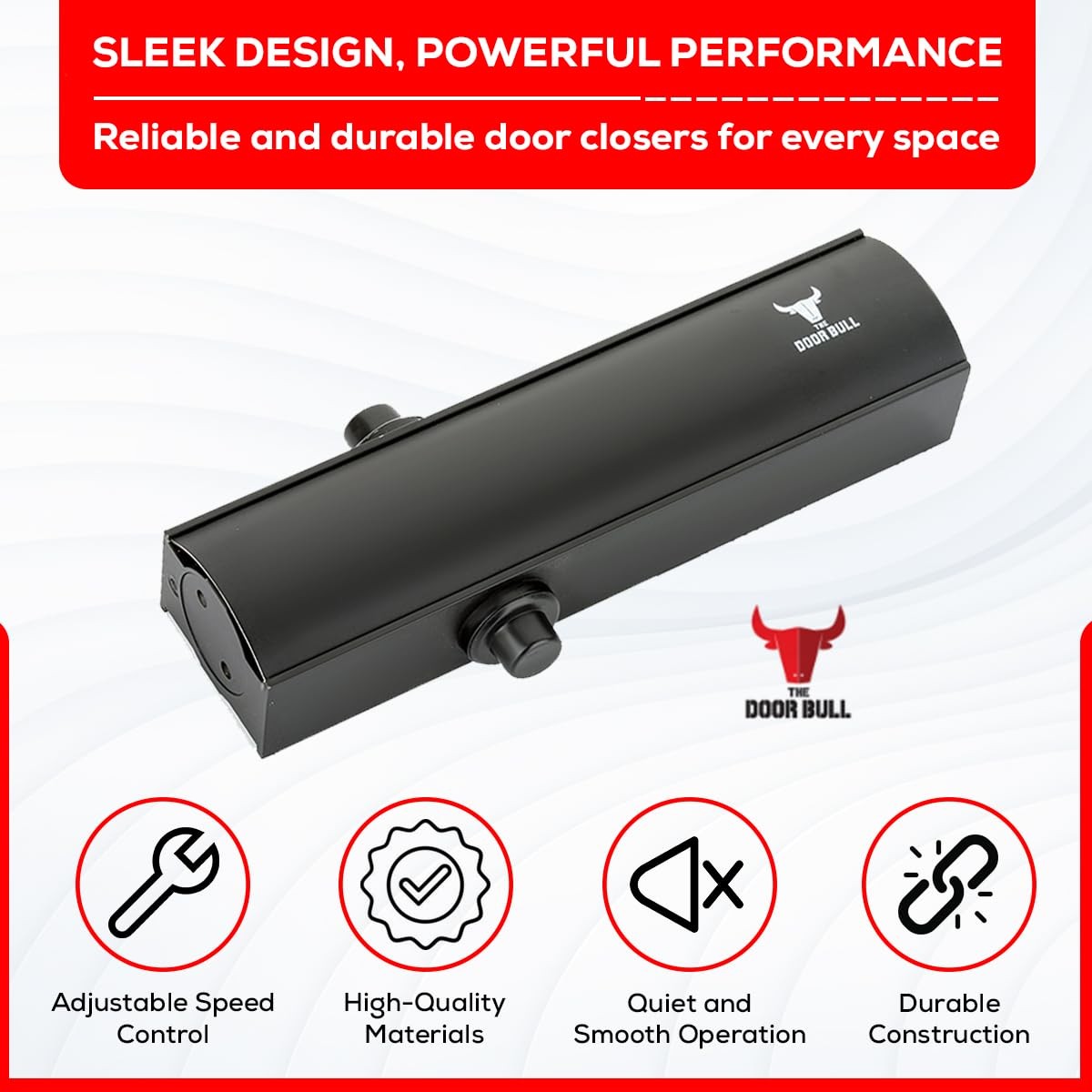 Automatic Adjustable Closers, Sexy and Solid Hydraulic Auto Door-Closer, Residen