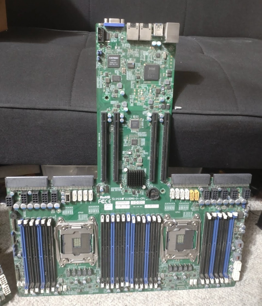 3x Untested Supermicro X10DRG-O+-CPU Motherboards for SYS-4028GR-TR2