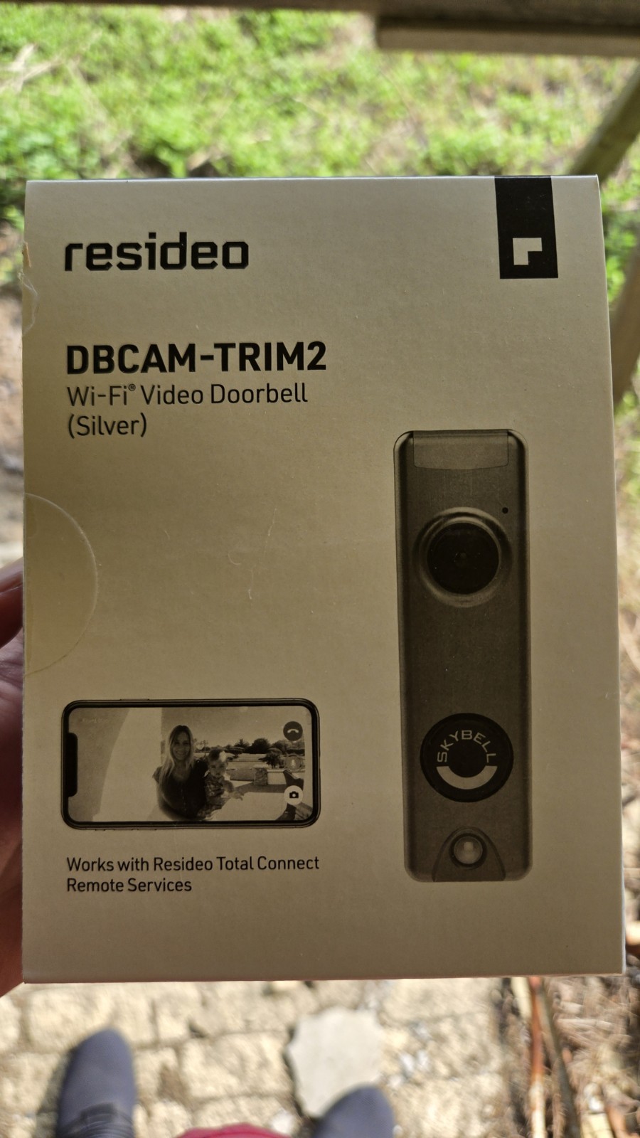 Resideo DBCAM-TRIM2 WiFi Video Doorbell Camera Silver Factory Sealed