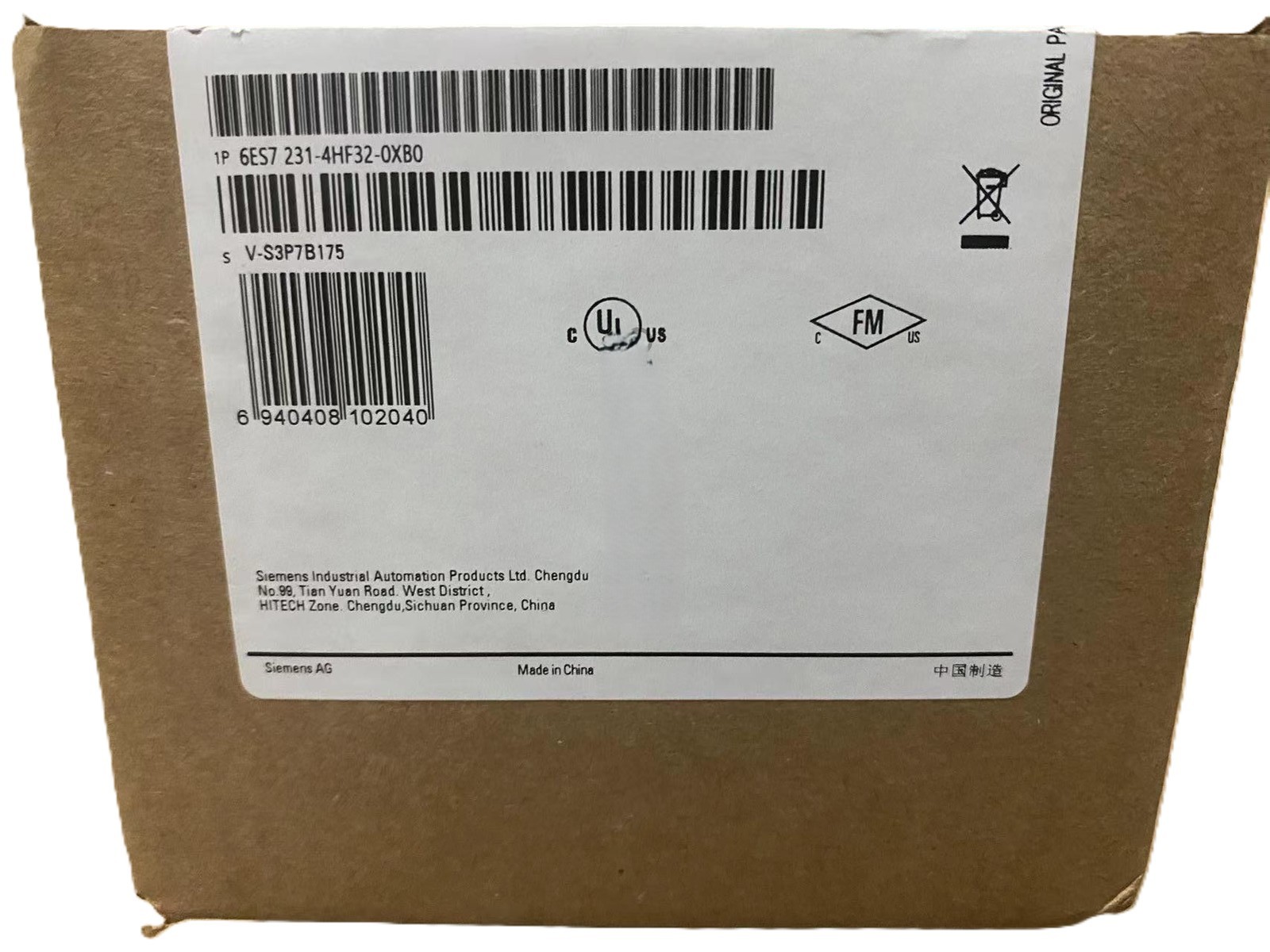 Siemens 6ES7231-4HF32-0XB0 Controller Module New in box