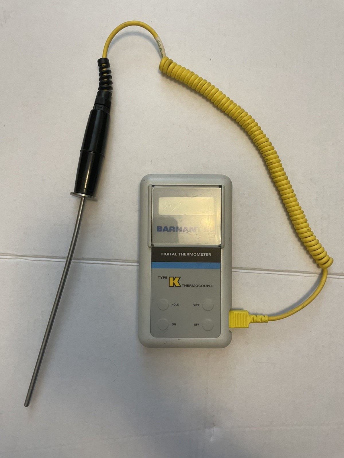 BARNANT 90 DIGITAL THERMOMETER WITH TYPE K THERMOCOUPLE
