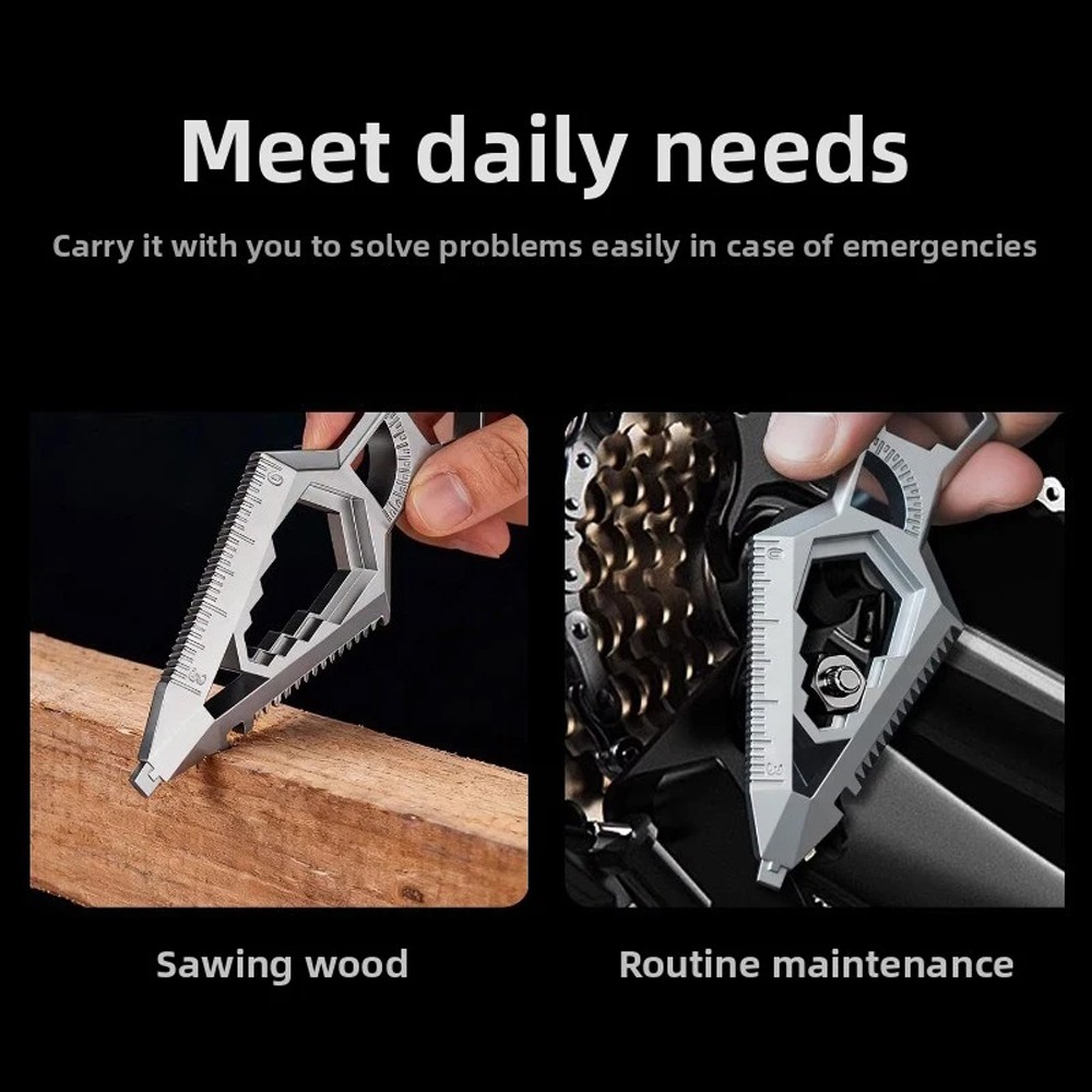 Outdoors Multitool Portable Keychain Combo Tool for Everyday Carry and Camping