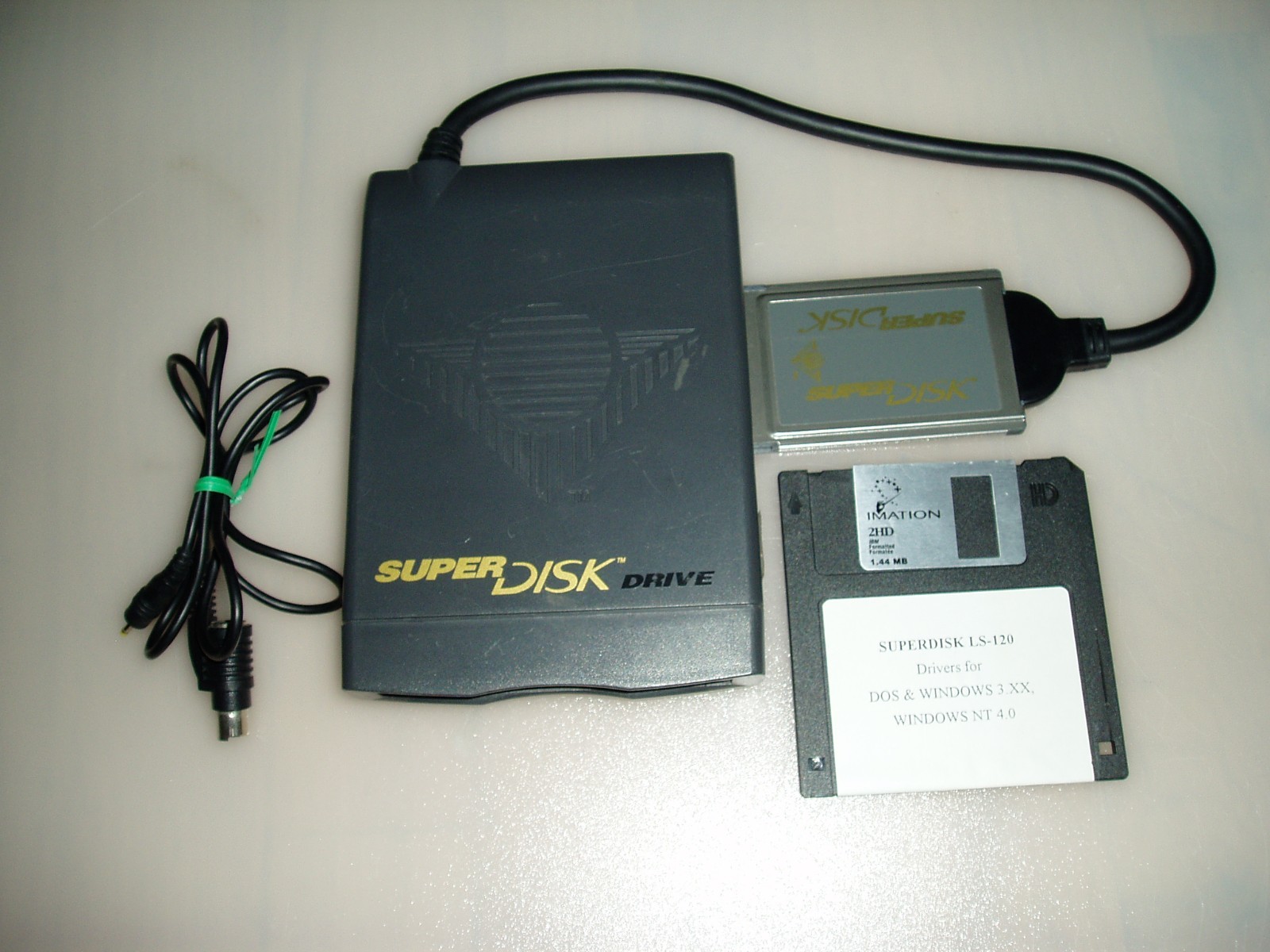 Vintage Imation SuperDisk LS-120 External Floppy Drive