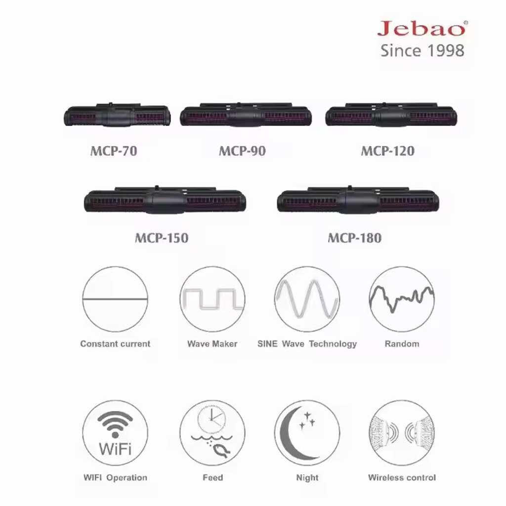 Jebao/Jecod MCP-70 WIFI Sine Cross Flow Pump Wave Maker with Controller