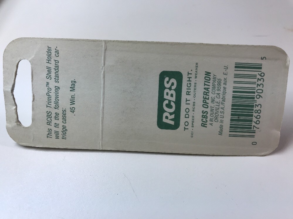 RCBS NEW TRIM PRO SHELL HOLDER 36 90336
