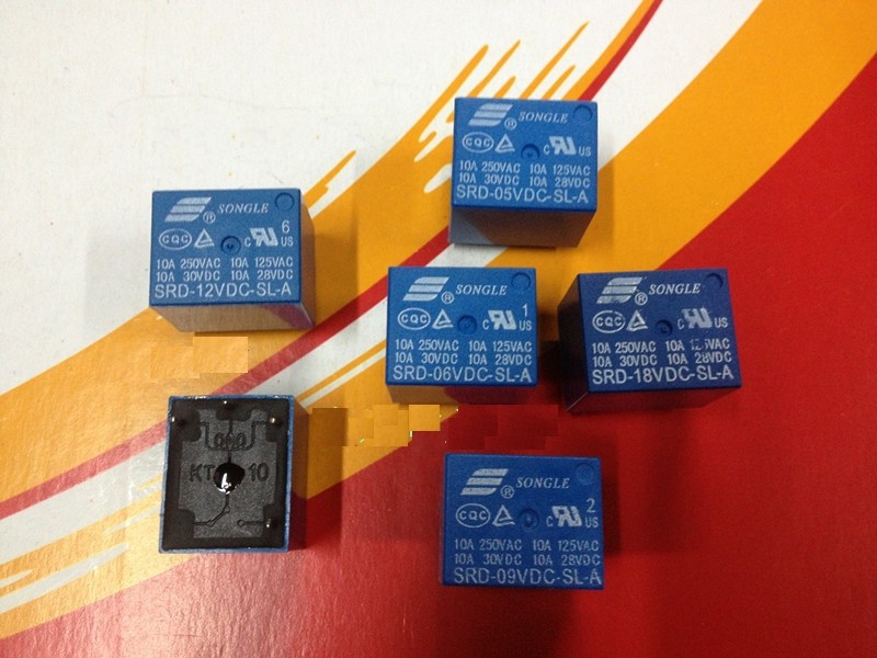 SRD-09VDC-SL-A Power Relay 10A 9VDC T73 4 Pin x 10pcs #lk