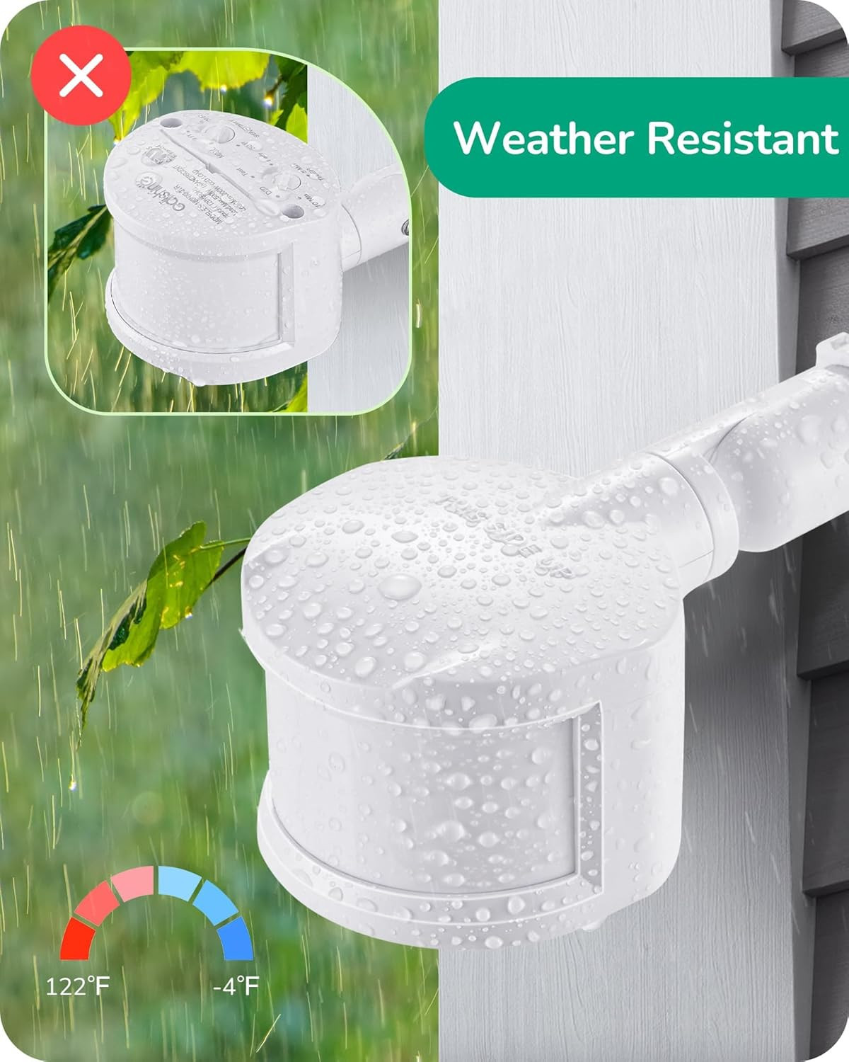 Motion Sensor, 180-Degree Replacement Motion Detector for Security Floodlights,