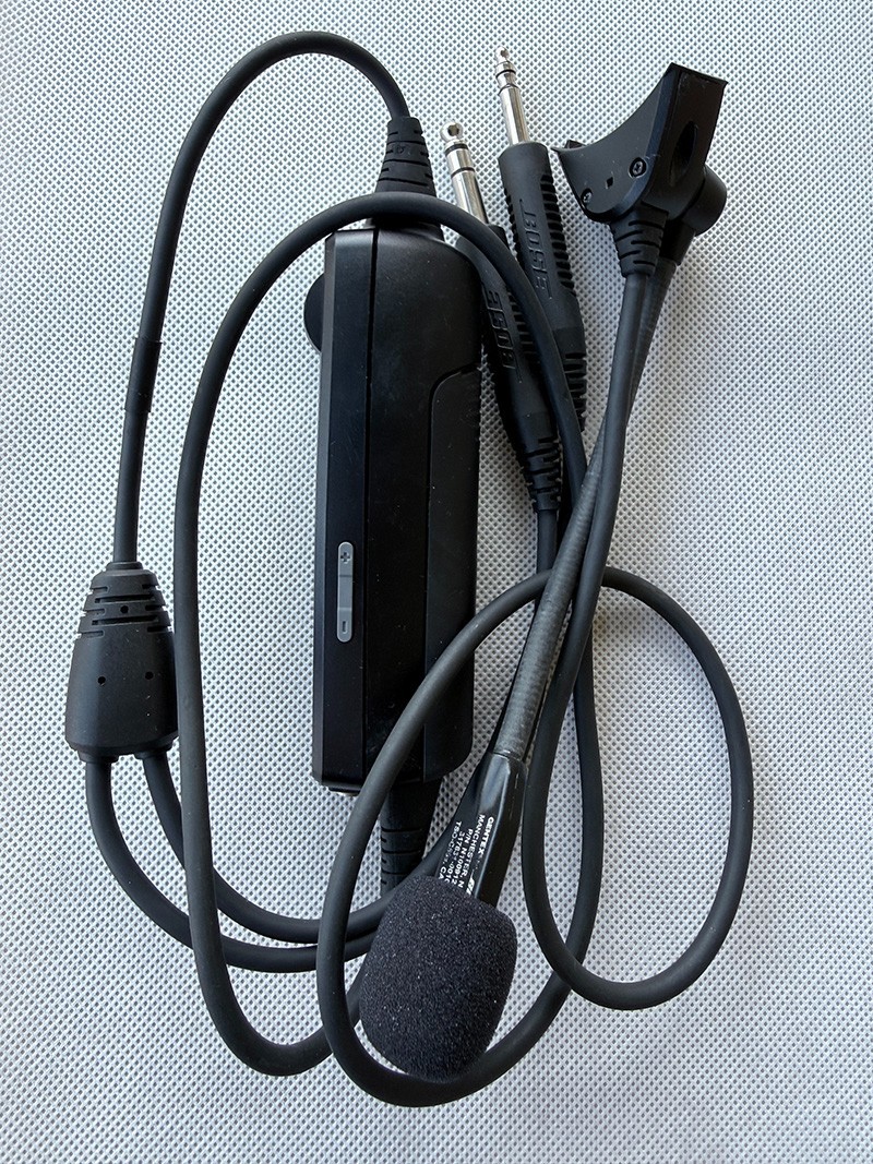 Bose A20 Bluetooth Control Module Triple Cable Boom Mic Dual GA Twin Plug Adapte
