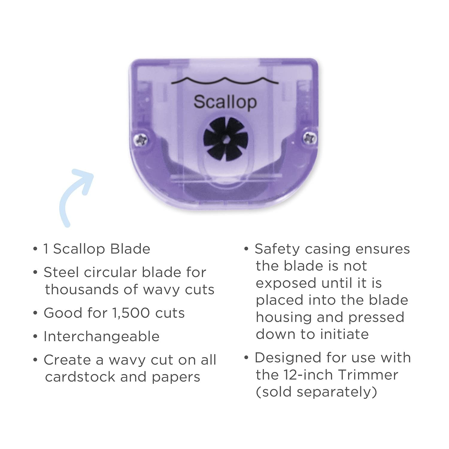 Creative Memories 12-inch Trimmer Scallop Blade