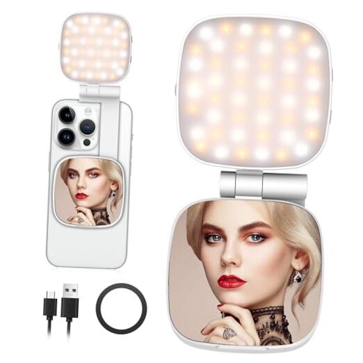 Magnetic Selfie Light Compatible for MagSafe iPhone, CRI 95+ M27-White