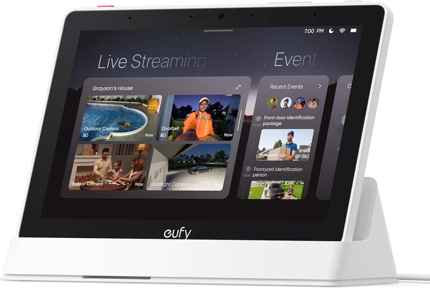 eufy Security eufy Smart Display E10, Smart Home Hub, 8" Control Panel Four View