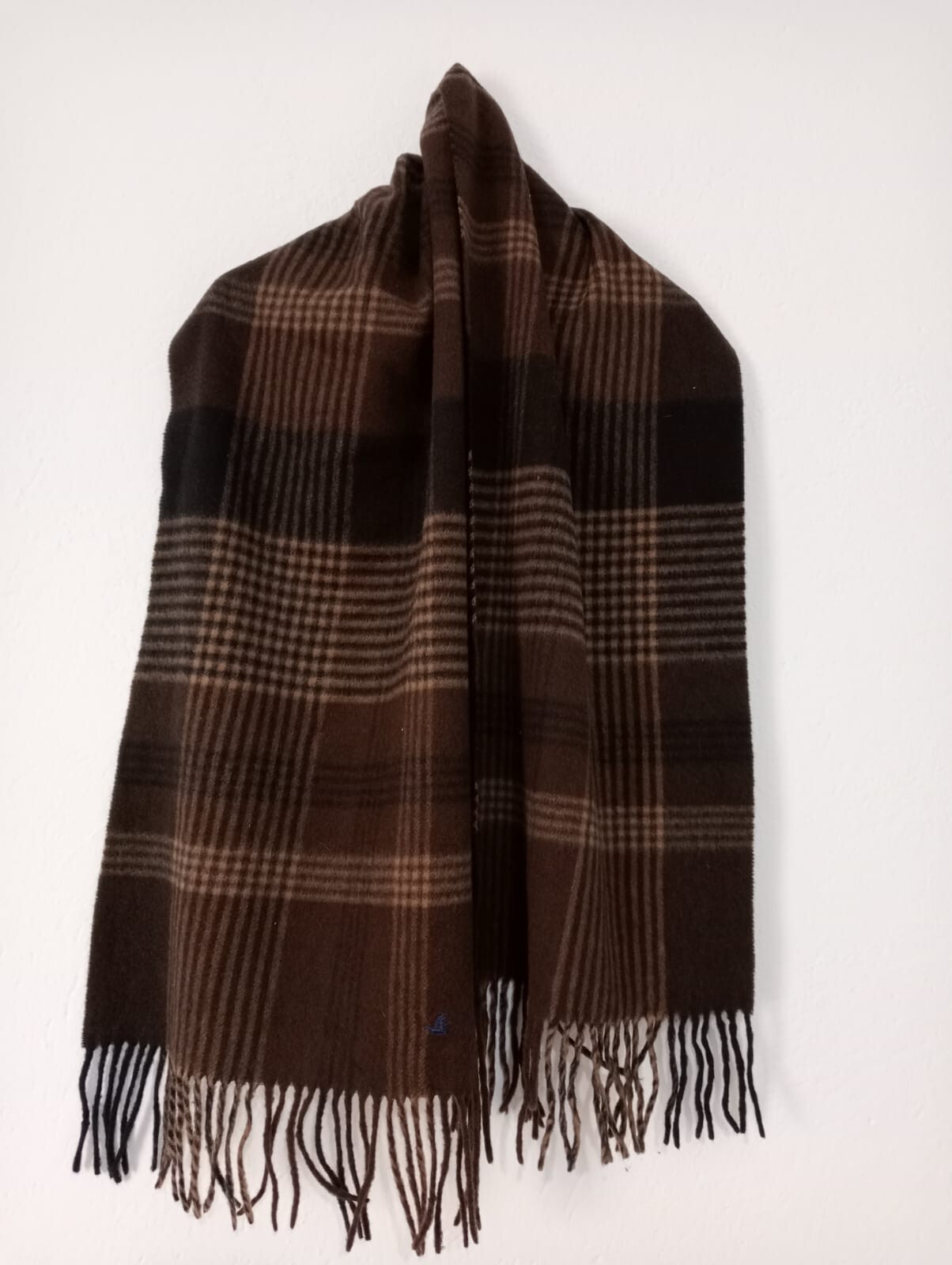N2# Brooksfield Brown Woll men's Scarf  62/15 inch