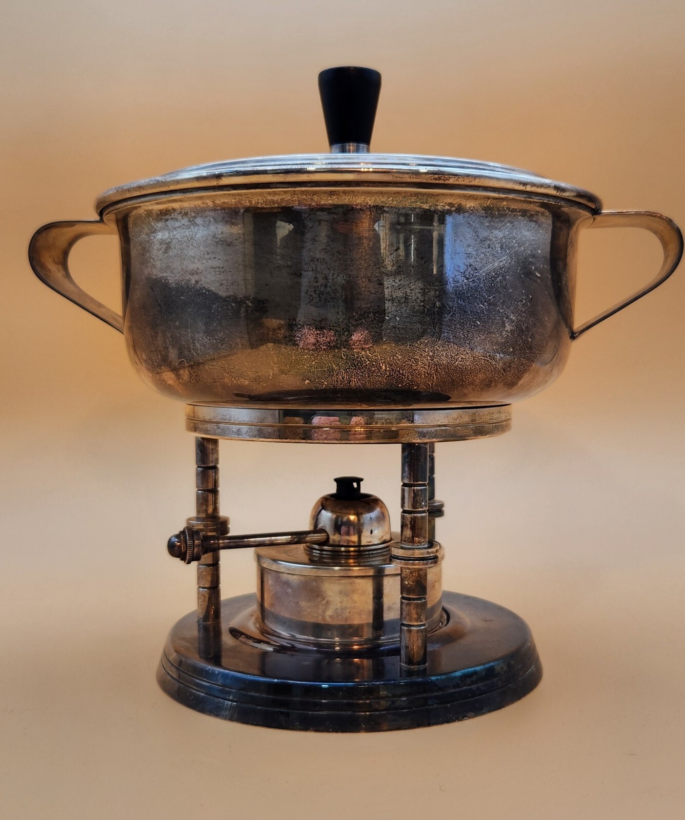 Tommi Parzinger Designed Mueck-Cary Chafing Dish w/ PYREX Dish Insert, Burner