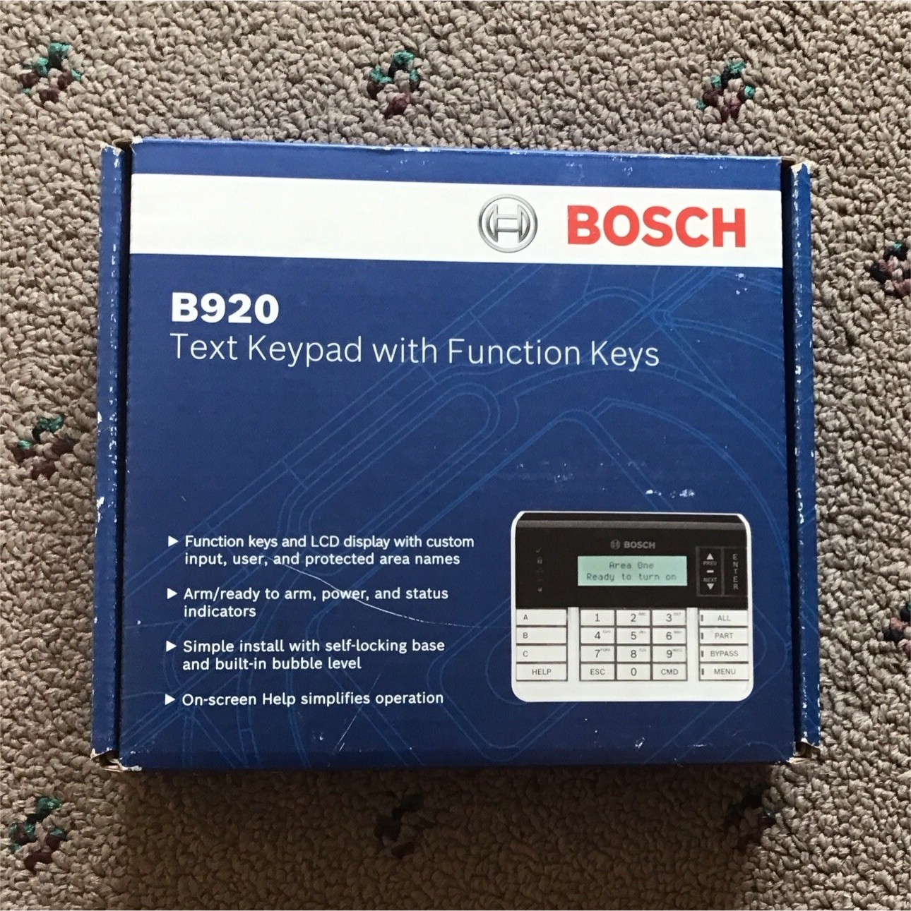 Bosch B920 Control Panel Text Keypad with Function Keys (F.01U.358.668)