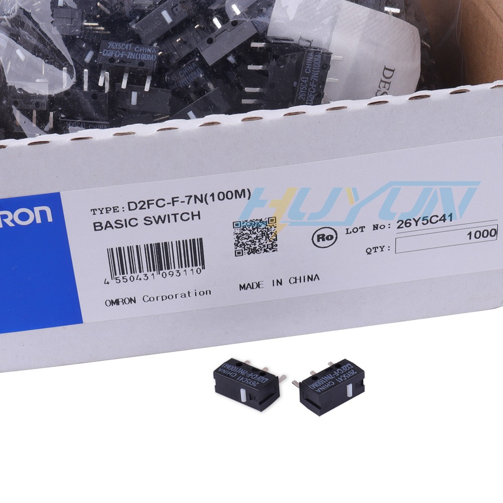 2x Mouse Microswitch OMRON D2FC-F-7N 100M 100 Million Clicks Button Part