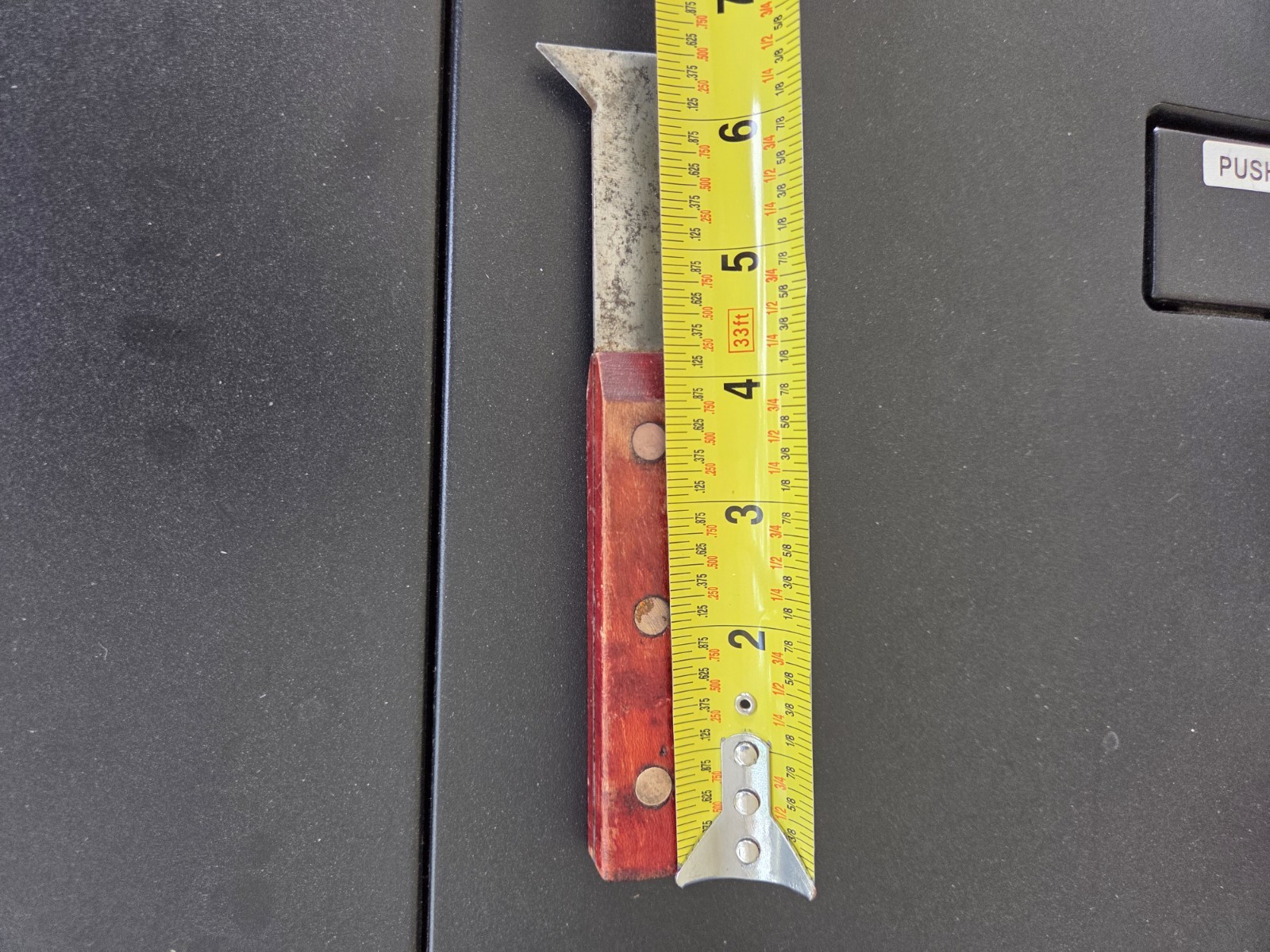 Vintage window glazing tool, Paint Scraper, Putty knife,wood handle