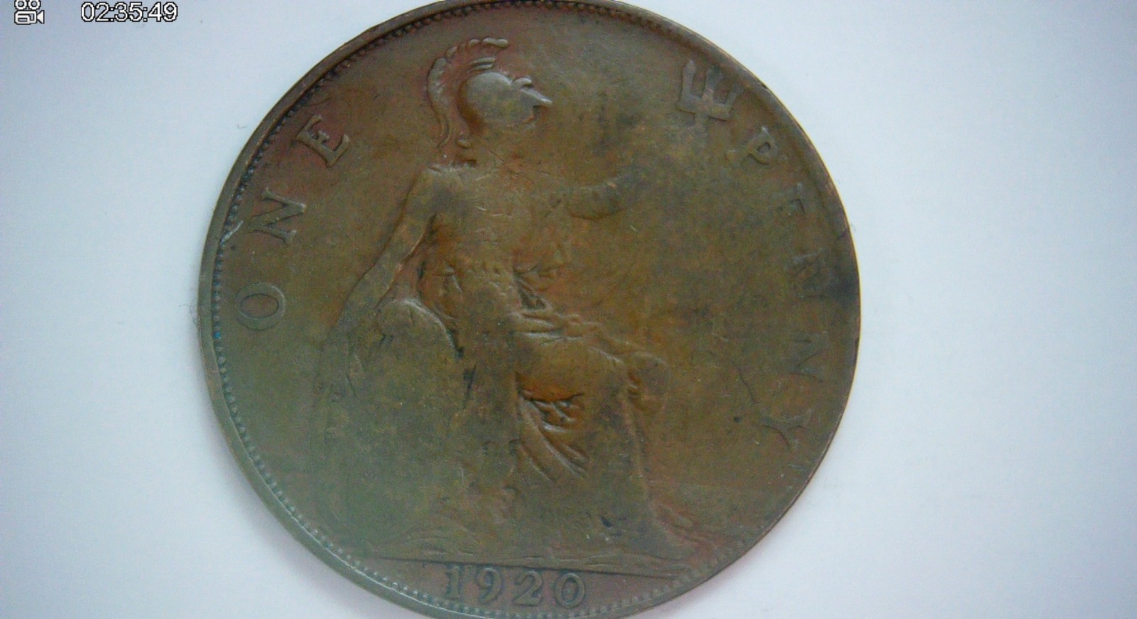 United Kingdom 1920 1 Penny George V Penny (Britannia) Coin