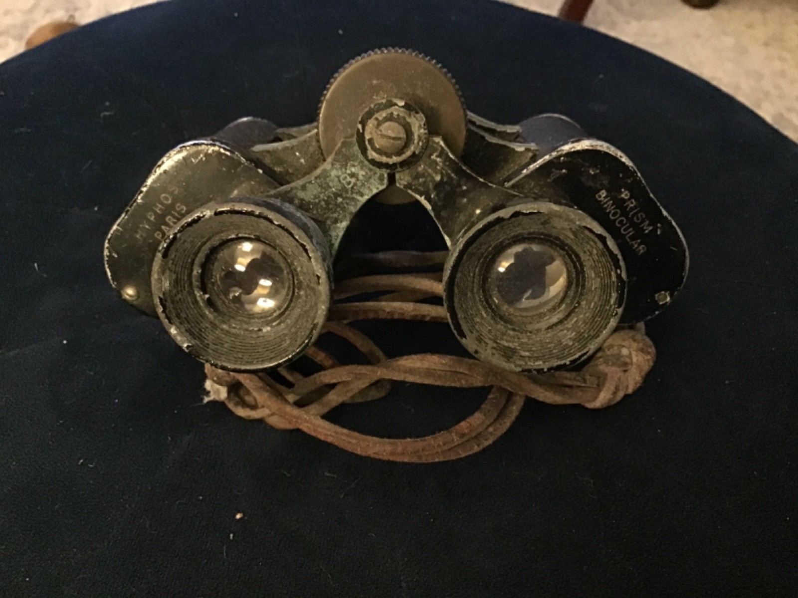 Vintage Hyphos Paris Prism Binoculars With Case